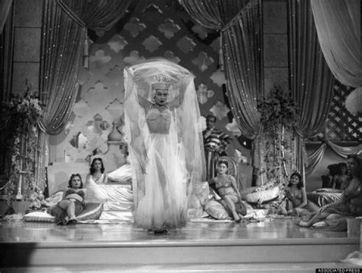 American burlesque dancer Lilly Christine , also known as 'the Cat